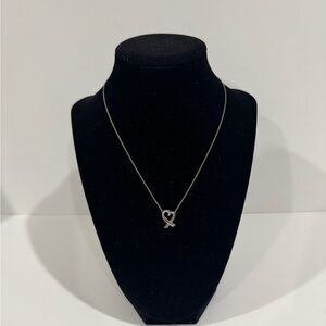 Tiffany & Co. 925 sterling Silver Open Heart Necklace